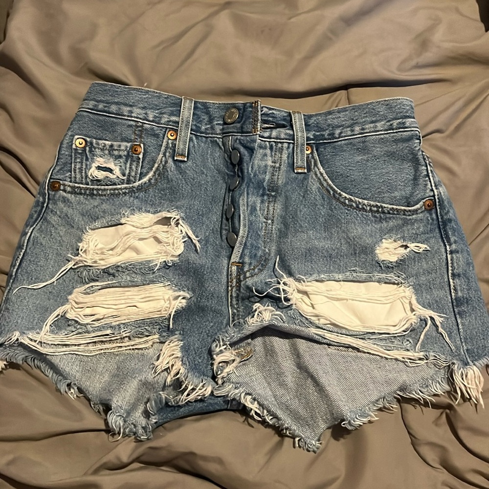 Levi high rise 501 shorts